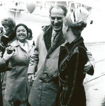 Karen Etchells Bowman and unknown depart Baltimore for Natal